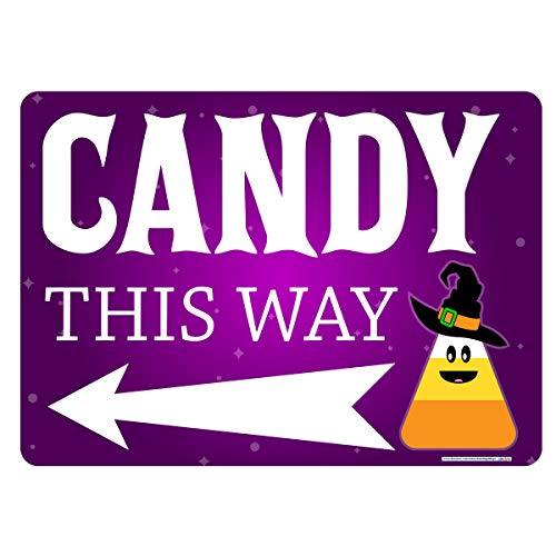 Halloween Candy This Way, Pointing Left Sign