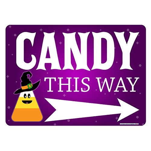 Halloween Candy This Way, Pointing Right Sign