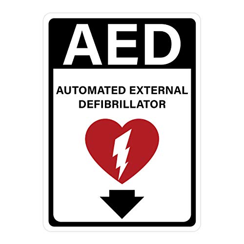 AED Automated External Defibrillator Location Sign