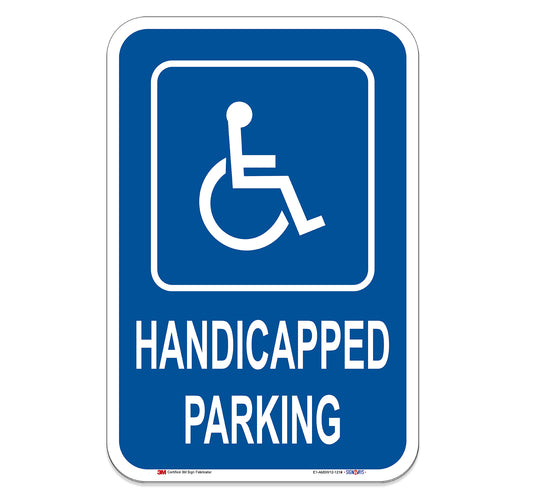 Handicapped Parking Sign with Symbol