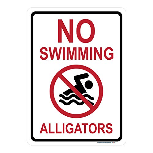 No Swimming, Alligators Sign