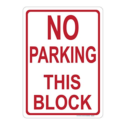 No Parking This Block Sign