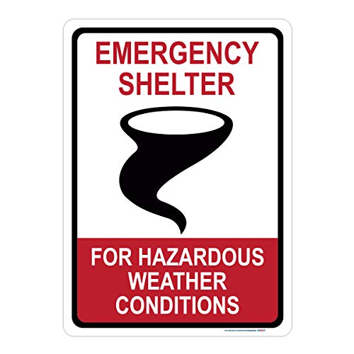 Emergency Shelter for Weather Sign