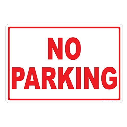 No Parking Aluminum Horizontal Sign