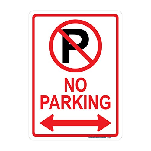No Parking, (Image) No Parking Double Arrow Sign