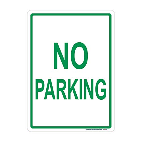 Green No Parking Sign