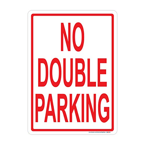 Signways, No Double Parking (Text) SignHigh Quality Reflective Aluminum ...