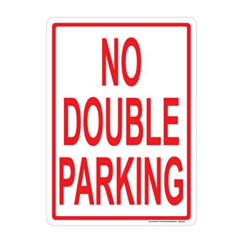 No Double Parking (Text) Sign