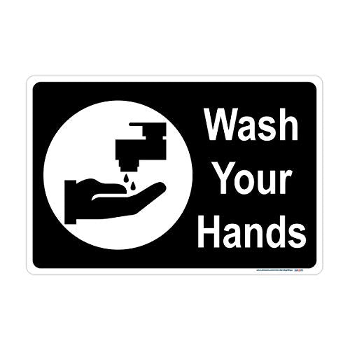 Wash Your Hands Horizontal Sign