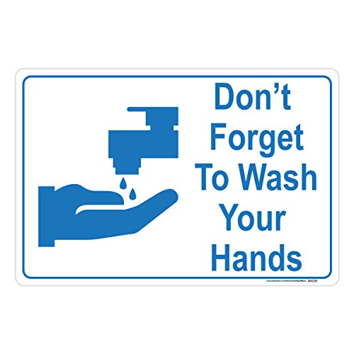 Don't Forget to Wash Your Hands (Symbol) Sign