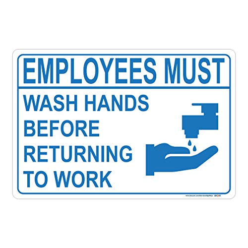 Please Wash Hands Before Returning to Work Sign