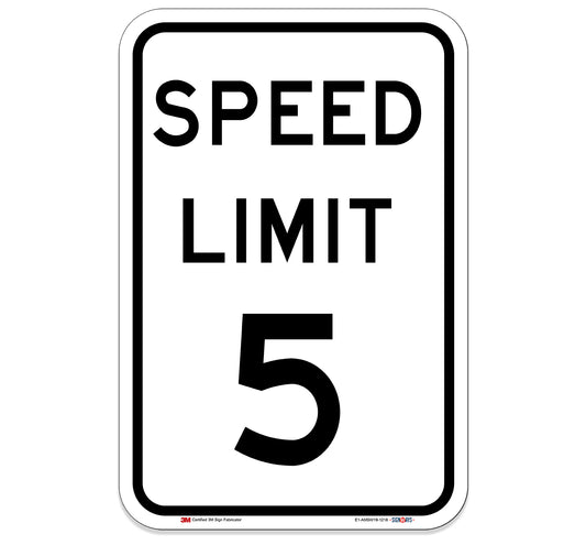 Speed Limit 5 MPH Sign
