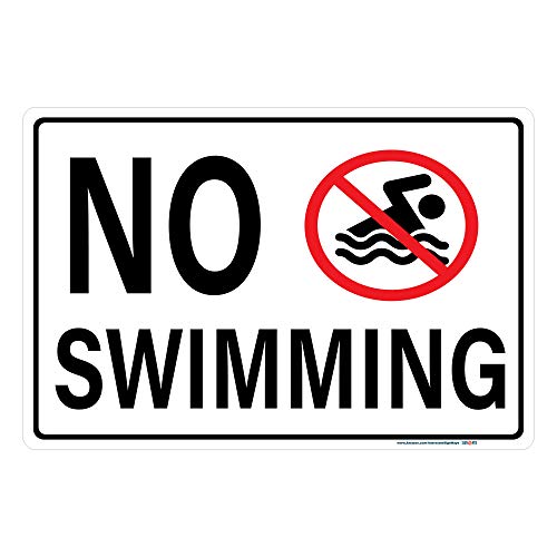 No Swimming Horizontal Sign