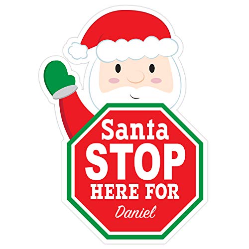  Customizable Christmas Santa Stop Here Sign