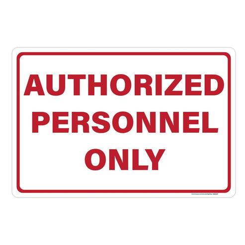 Interstate SignWays Authorized Personnel Only Sign – Signs By SignWays