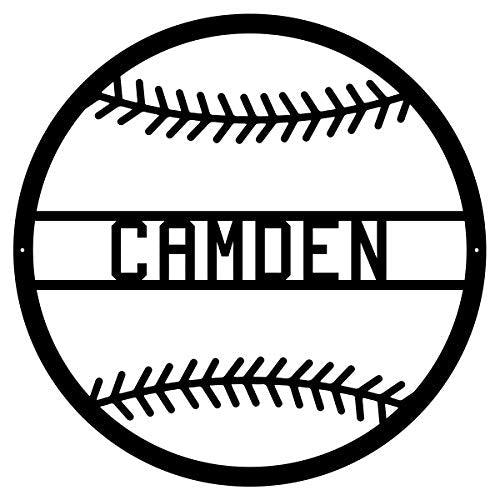 Customizable Baseball / Softball Metal Powder Coated Sign