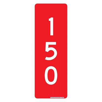 Interstate Signways 911 vertical single sided Red sign