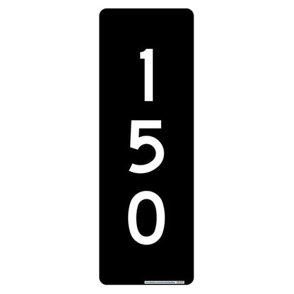 Interstate Signways 911 vertical single sided black sign