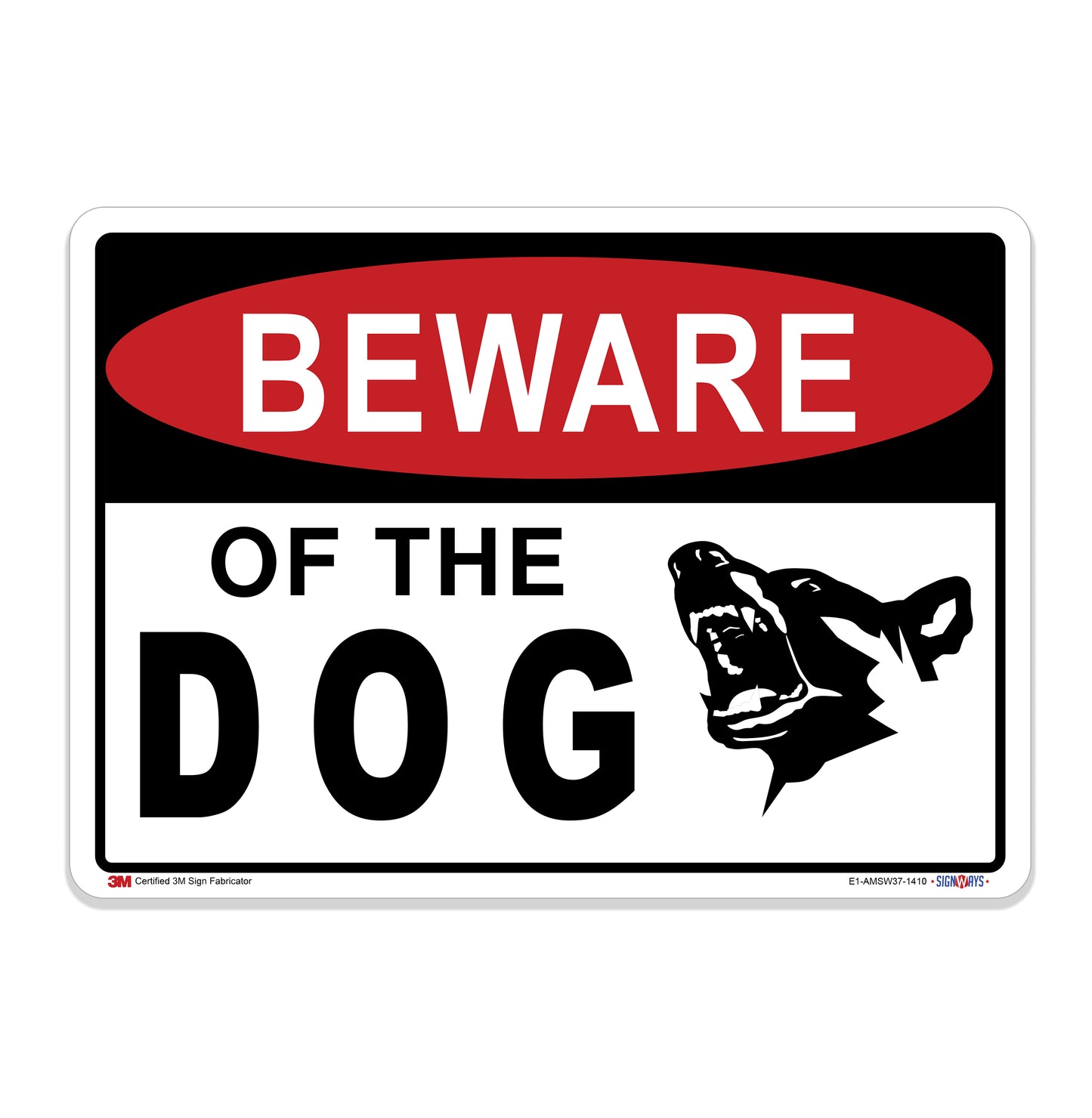 Beware of Dog Sign for Gates and Fences