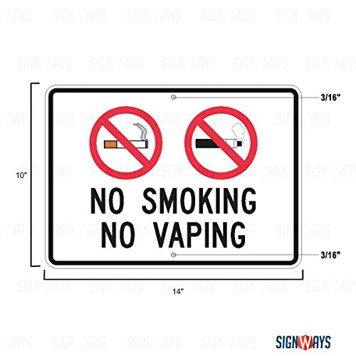 No Smoking, No Vaping Sign