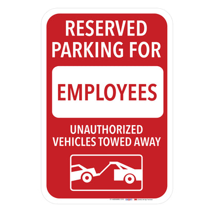Reserved Parking for Employees Sign