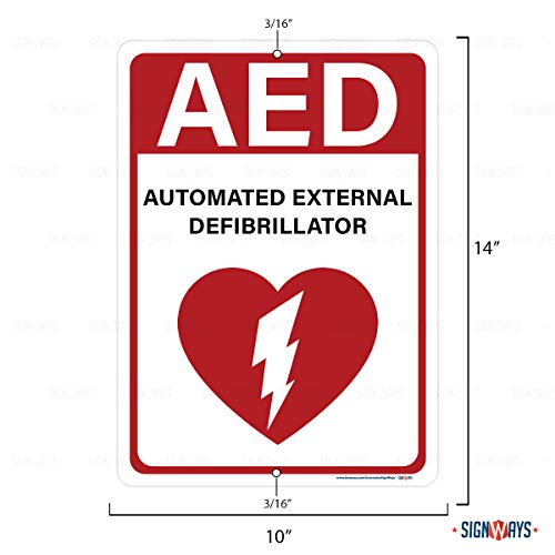 Automated External Defibrillator AED Sign