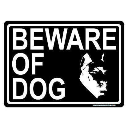  Beware of Dog w/ Dog Silhouette