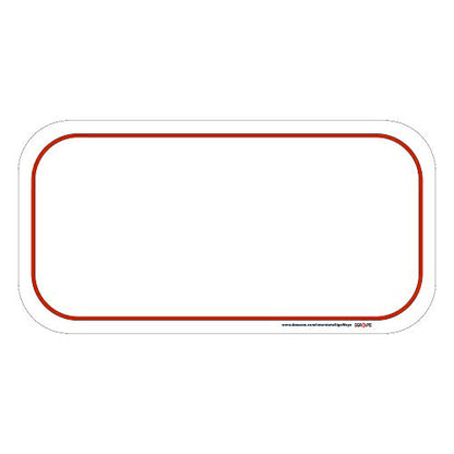 Customizable Horizontal Plaque with White Background Sign