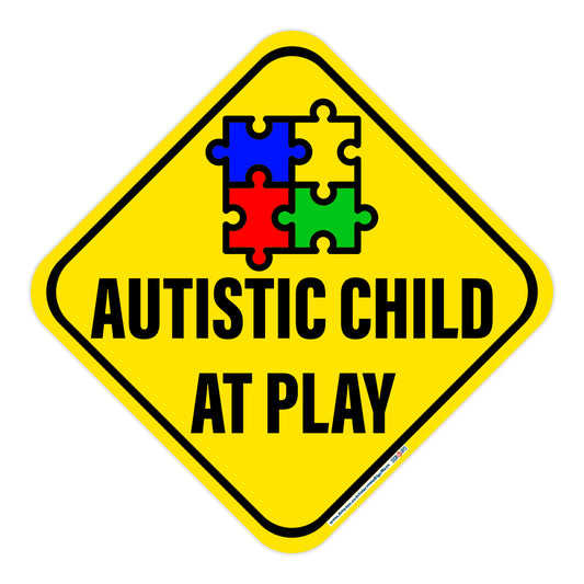 Puzzle Symbol Autistic Child At Play Sign
