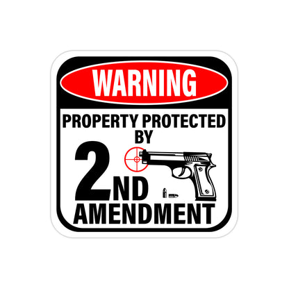 WARNING! Property Protected by 2nd Amendment Sign