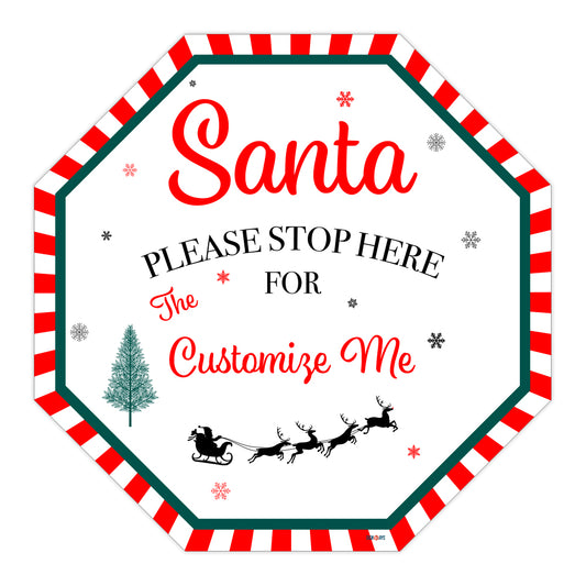 Santa Exit Sign Christmas – Signs By SignWays