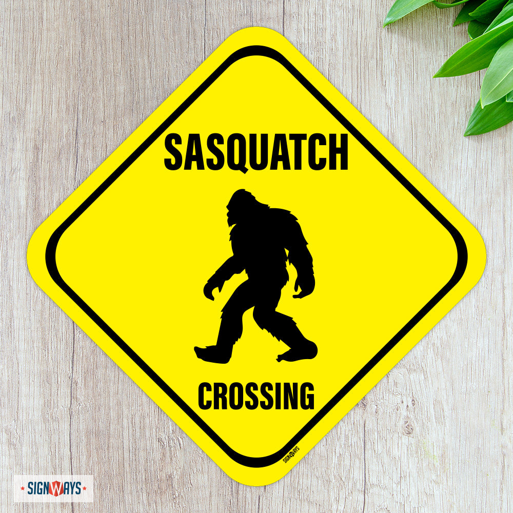 Sasquatch (Bigfoot) Crossing Sign