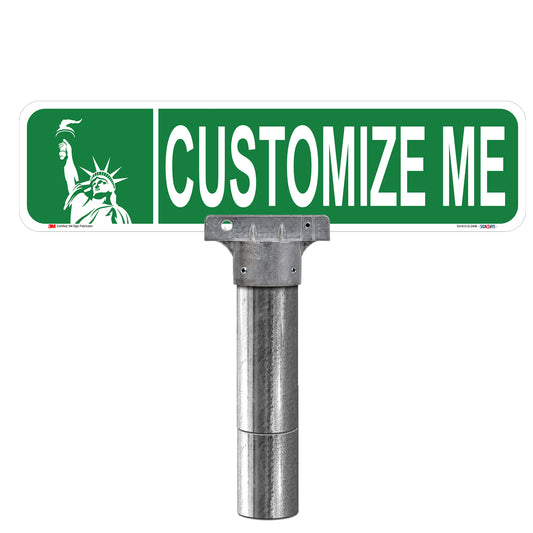 Customizable Statue of Liberty Double-Sided Street Sign