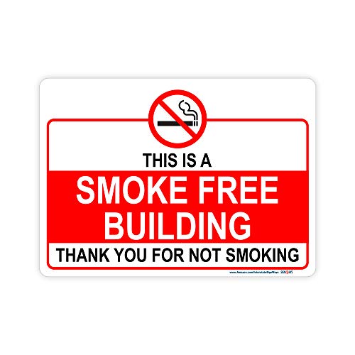 This Is A Smoke Free Building Thank you For Not Smoking Sign