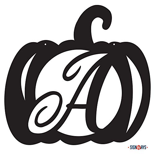 Monogram Pumpkin Sign