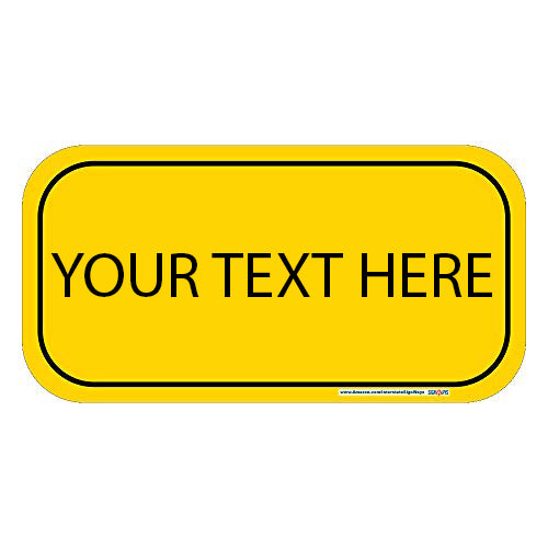 Signways, Customizable Horizontal 6