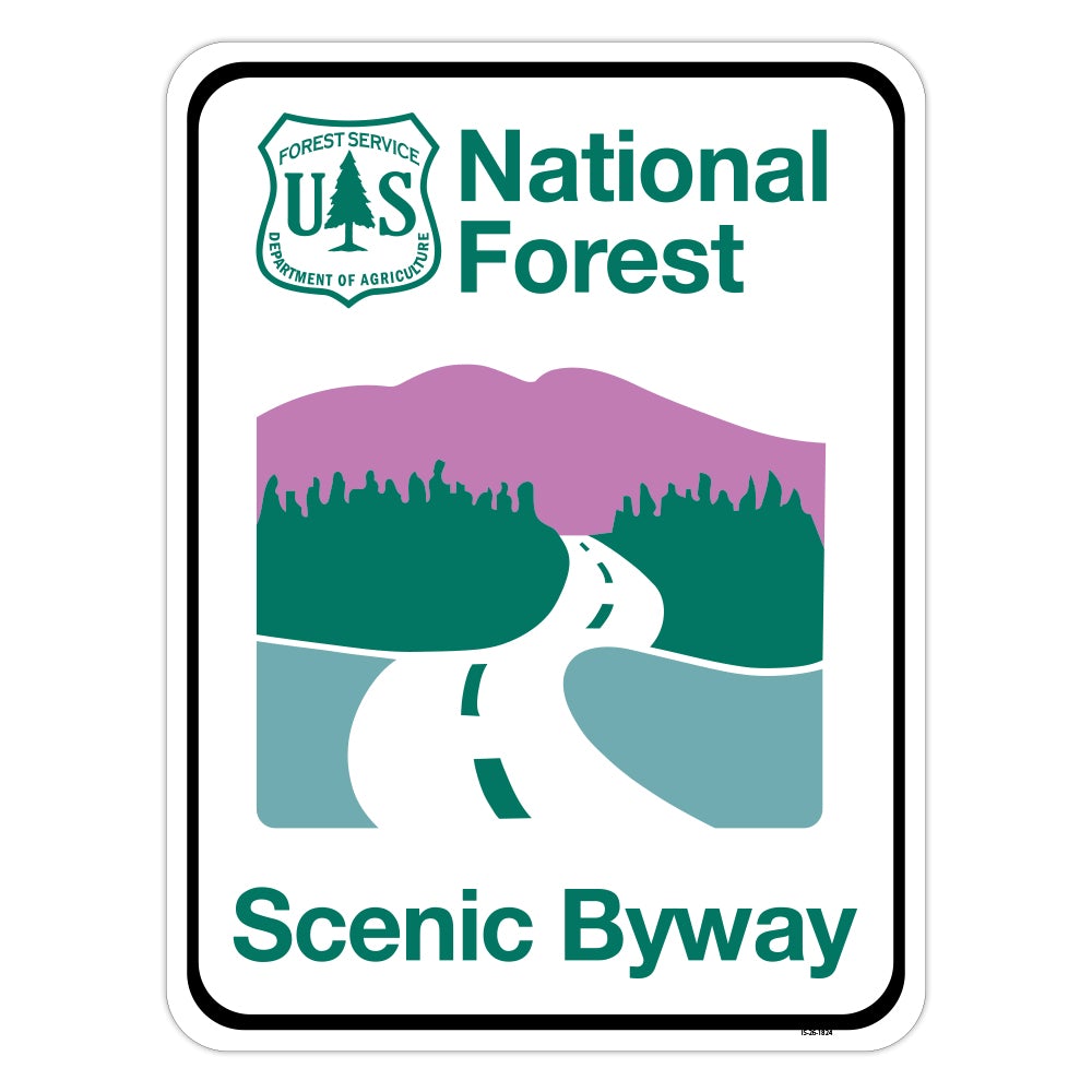 National Forest Scenic Byway Novelty Sign, Made in the USA