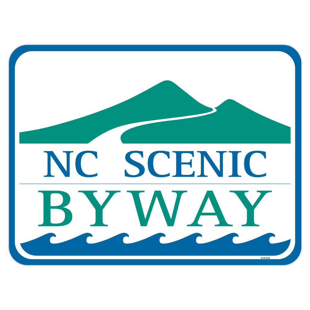 North Carolina Scenic Byway Novelty Sign, Made in the USA