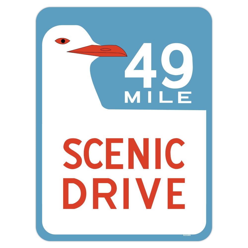 San Francisco 49 Mile Scenic Drive Novelty Sign
