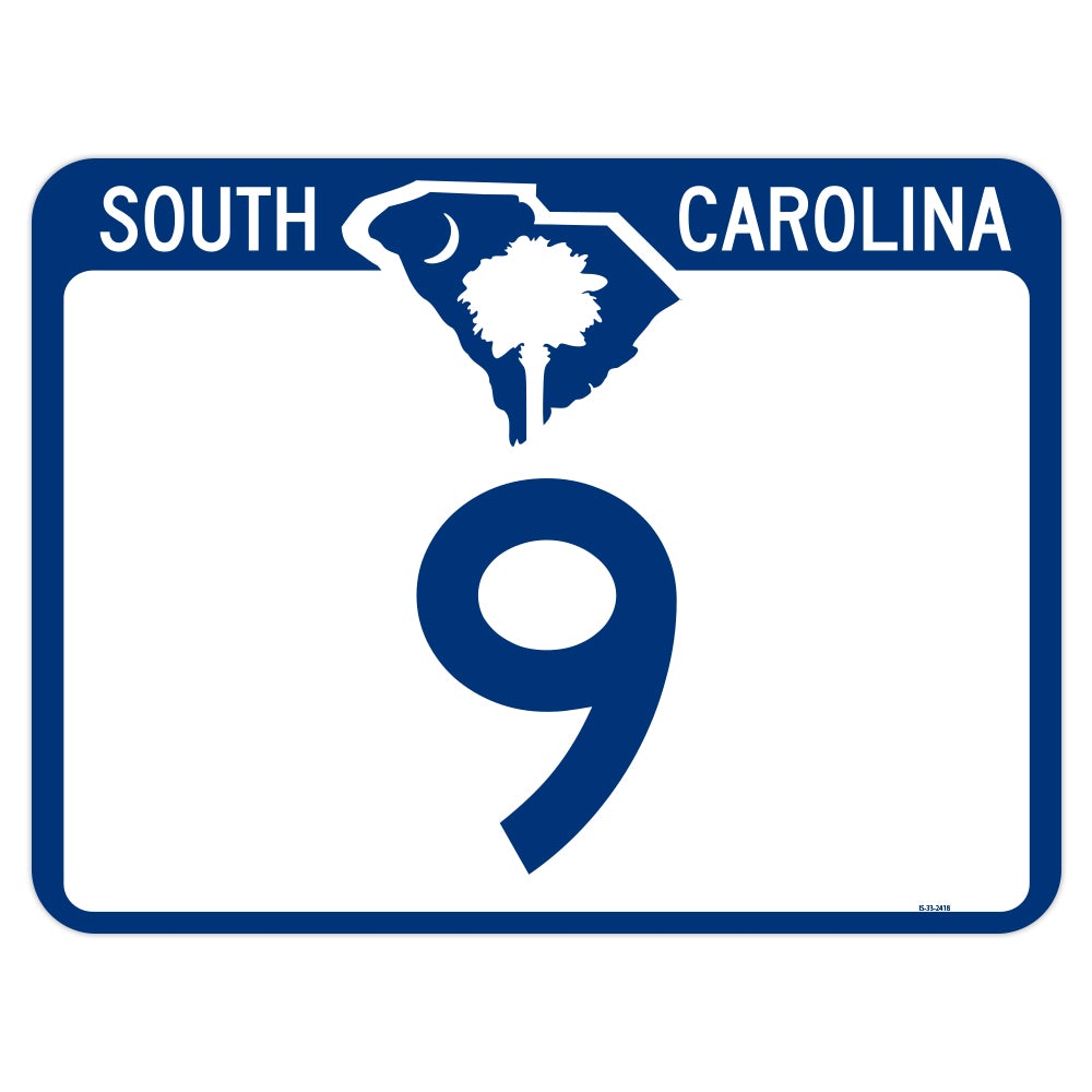 South Carolina Route Marker Novelty Sign, Made in the USA