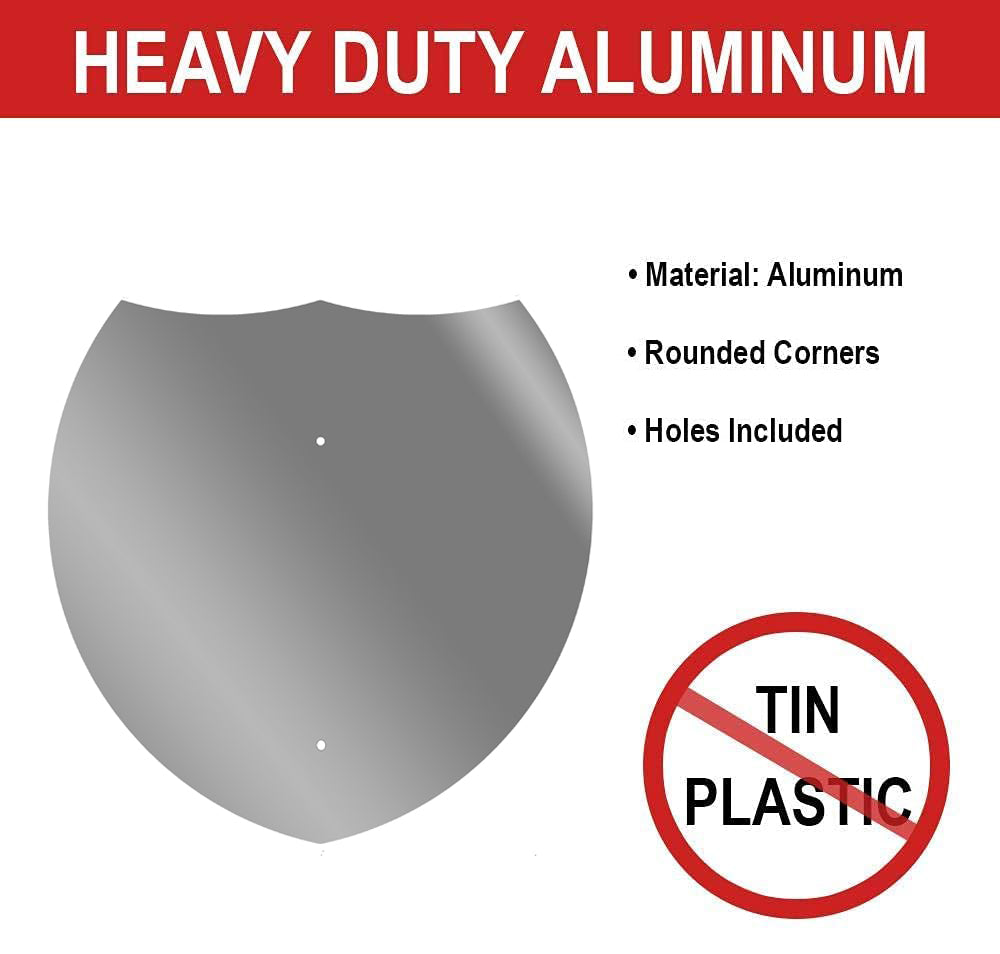 Interstate Shield Aluminum Blank