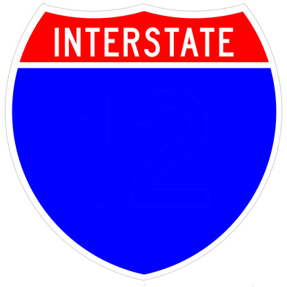 Customizable Novelty Interstate Shield Sign