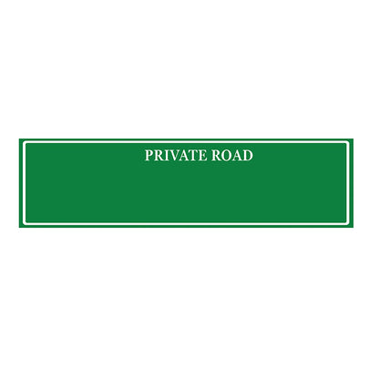 Customizable Private Road Double-sided Street Sign