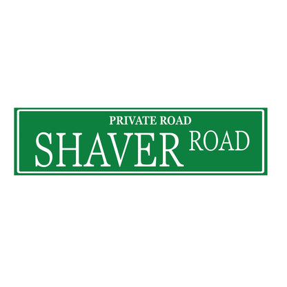 Customizable Private Road Double-sided Street Sign