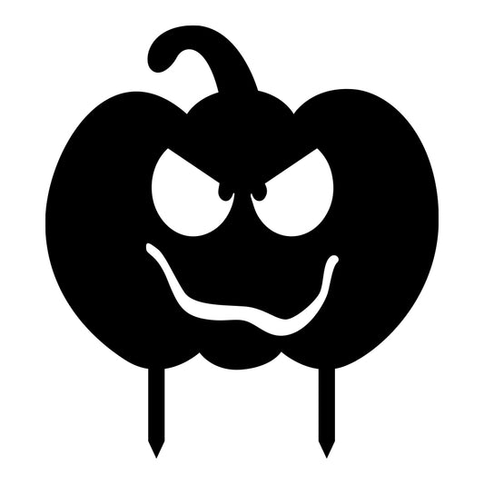 Halloween Eyes Pumpkin, Powder Coated Aluminum Outdoor Yard Sign