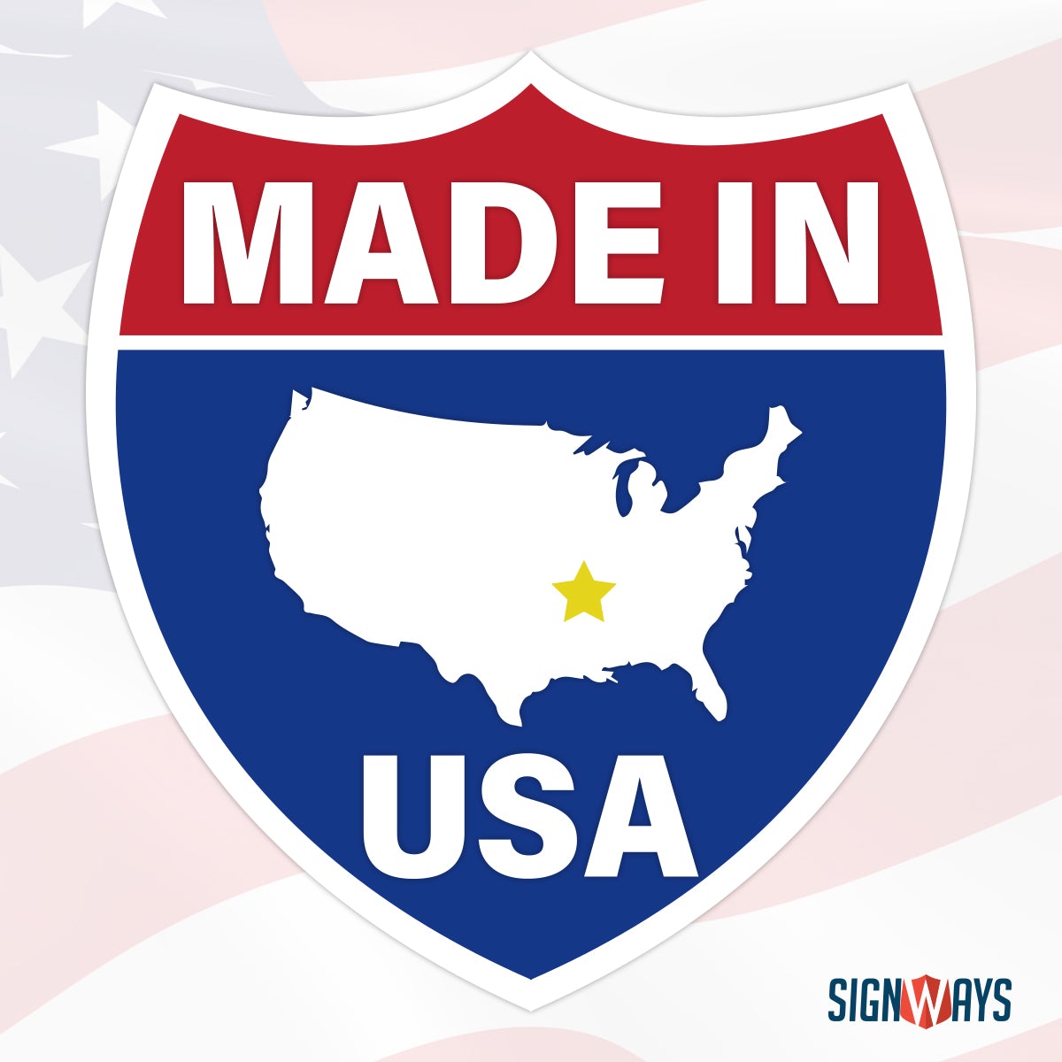 Interstate Signways, Regulatory/MUTCD Sign - Customizable Logo Plaque 24"x18", Made in the USA