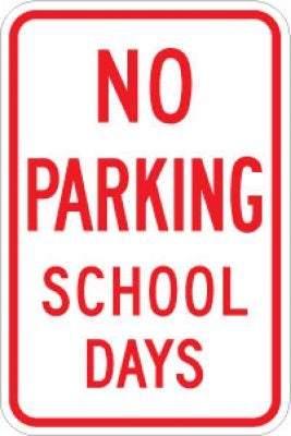 LR7-32 No Parking School Days