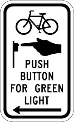 R10-26 (Symbol) Push Button For Green Light (Arrow)