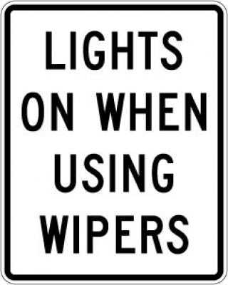 R16-5 Lights On When Using Wipers