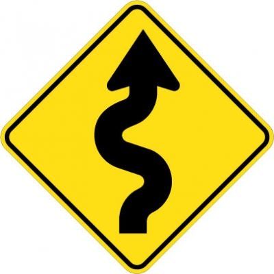 W1-5R Winding Road Right